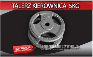 Obcienie eliwne "kierownica" 5 kg / 29 mm - Platinum Fitness - 2823551963