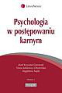 Psychologia w postpowaniu karnym - 2829394706