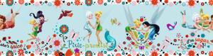 Border Disney Fairies Dzwoneczke Wrki pasek dekoracyjny - 2833465587