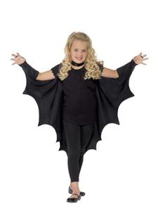 STRJ SKRZYDA NIETOPERZA CZARNA PELERYNA HALLOWEEN KIDS - 2861362381