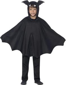 STRJ SKRZYDA NIETOPERZA CZARNA PELERYNA HALLOWEEN KIDS S/M - 2865780751