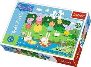 PUZZLE 60 EL WINKA PEPPA Pig Wakacyjna zabawa Trefl 17326 - 2876471508