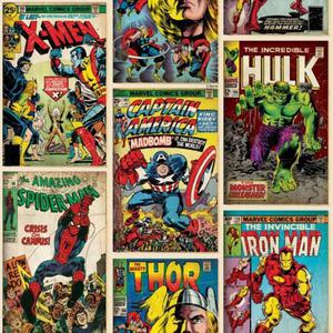 Tapeta Marvel Comics Superheroes Spiderman Iron Man Hulk okadki komiksw - 2833469940