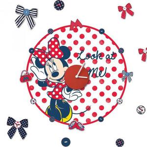 Zegar naklejka Myszka Mini Minnie Mouse Disney - 2833469947