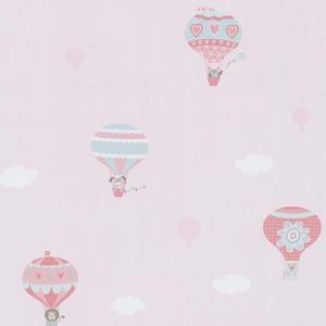 Tapeta 5573-20 HAPPY KIDS 2 Balony i chmurki Pink - 2833470251