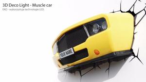 Lampka nocna Maska Samochodu Muscle Car 3D Deco Light - 2833470642