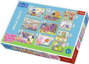 Puzzle 10w1 winka Peppa z przyjacimi 90358 Trefl - 2861362836