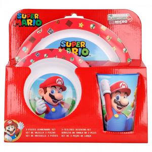 Zestaw naczy obiadowy Super Mario Bros new - 2861363004