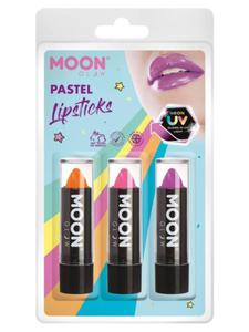 Szminka Pomadka NEON UV zestaw Pastel 3szt Lipstick - 2867522245