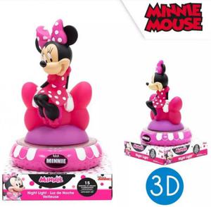 Lampka nocna Myszka Mini biurkowa figurka 3D LED Disney Minnie Mouse - 2868528228