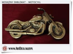 Mosiny motocykl jak Harley Davidson - zawieszka emblemat adny upominek - 2823554234