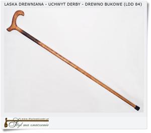 Ortopedyczna Laska zdobiona DERBY Buk (LDD 84) - 2860441509