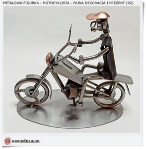Metalowa figurka MOTOR dla motocyklisty - 2878025074