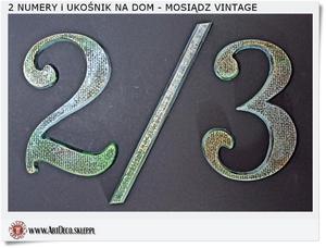 2 Numery i ukonik na dom Struktura Vintage - 2860441779