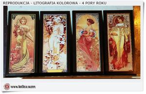 Cztery pory roku Alphonse Mucha 4 obrazy - 2872961165