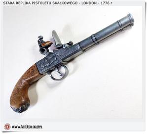 Stara replika pistoletu czarnoprochowego - LONDON - 1776 r - 2877470648