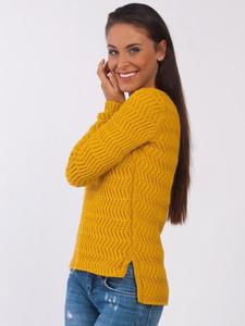 Sweter Model Alicja 2 Mustard - 1161176398