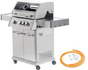 Grill gazowy nierdzewny 3 palnikowy 11,2 kW YG-20015 - 2874128671