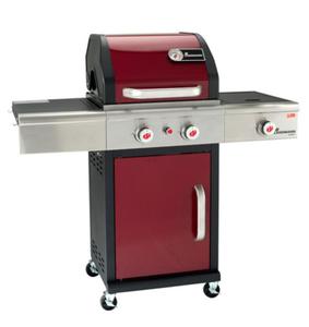 Grill gazowy TRITON 2.1 PTS z kuchenk boczn bordowy 12912 - 2860122388