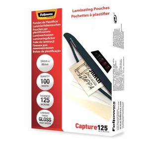 LAMINATOR POUCH GLOSSY CARD 125 100PCS 5306302 FELLOWES - 2878755991