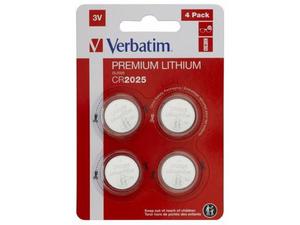 Bateria Verbatim CR2025 (4 szt blister) - 2876646513