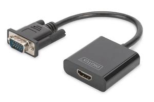 Kabel adapter DIGITUS VGA do HDMI 1080p FHD audio 3.5mm MiniJack - 2881580763