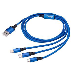 Kabel USB Akyga AK-USB-27 USB A (m) / micro USB B (m) / USB type C (m) / Lightning (m) 1.2m - 2876648248