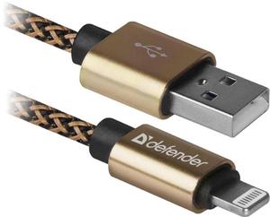 Kabel USB Defender USB-LIGHTNING 1m 2,1A zoty - 2876648338