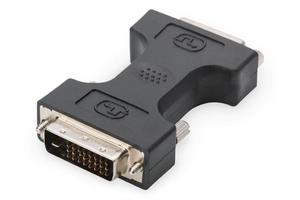 Adapter DIGITUS DVI-D DualLink WQXGA 30Hz Typ DVI-D (24+1)/DVI-I (24+5) M/ czarny - 2876648361