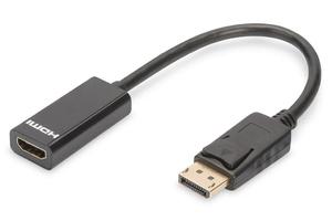 Kabel adapter DIGITUS DisplayPort, DP-HDMI typA, M/ 0,15m, DP 1.2 - 2878756502