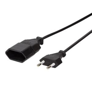 Przeduacz kabla zasilajcego LogiLink CP124 Euro CEE 7/16 czarny 3m - 2878273309
