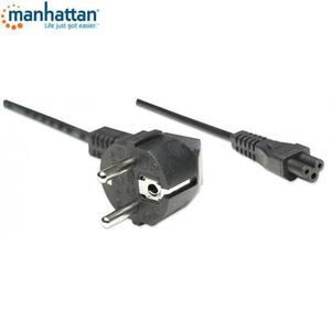 Kabel zasilajcy Manhattan koniczynka 1,8m, czarny ICOC - 2876649314