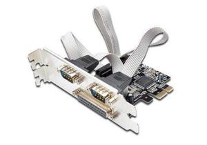 Kontroler COM+LPT DIGITUS PCIe, 2x RS-232/COM, 1x Parallel/LPT, Low Profile, Chipset AX99100 - 2878037100