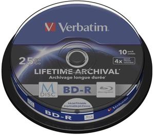 BD-R Verbatim M-Disc 25 GB 4x Print Cake 10 - 2876651571