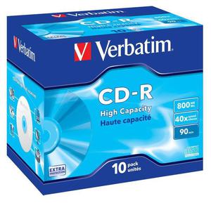 CD-R Verbatim 40x 800MB (Jewel Case 10) EXTRA PROTECTION - 2876651589