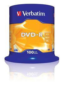 DVD-R Verbatim 16x 4.7GB (Cake 100) MATT SILVER - 2876651606