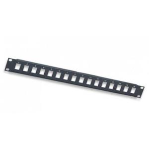 Patch panel Intellinet 16 portw, otwarty, czarny - 2876653609