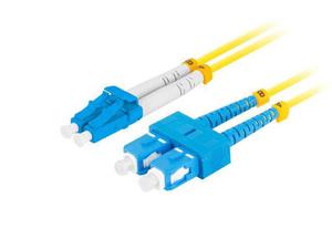 Patchcord wiatowodowy Lanberg SM SC/UPC-LC/UPC DUPLEX 3.0mm LSZH G657A1 1m ty - 2876654176