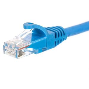 Patchcord RJ45, Netrack osonka zalewana, kat. 5e UTP, 0,25m niebieski - 2876655068