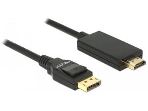 Kabel adapter Delock DisplayPort v1.2A - HDMI M/M 3m 4K czarny - 2878039600