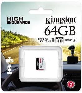 Karta pamici Kingston High-Endurance microSD 64GB UHS-I U1 24/7 (rejestratory i monitoring) - 2876639576