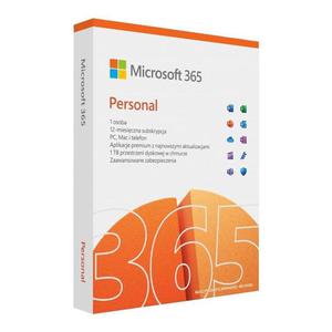 Oprogramowanie Microsoft 365 Personal PL P10 1Y 1User/5Devices Win/Mac Medialess Box - 2878040654