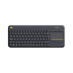 Klawiatura bezprzewodowa Logitech K400 Plus Wireless Touch ukad angielski czarna - 2878275157