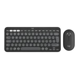 Zestaw bezprzewodowy klawiatura + mysz Logitech Pebble 2 Combo dla urzdze Mac grafitowy - 2878275529