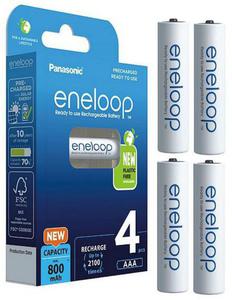 Akumulatorki R03 / AAA Panasonic Eneloop 800mAh BK-4MCDE/4BE (blister 4 szt.) - 2876641587