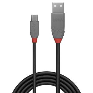 Kabel USB 2.0 LINDY A/M - microUSB B/M Anthra Line 2m Czarny - 2880826566