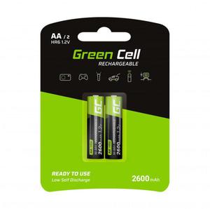 AKUMULATORKI Green Cell 2x AA HR6 2600mAh GR05 - 2878036571