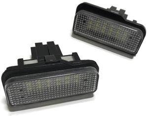 LAMPKI LED REJESTRACJI MERCEDES W203 W211 W219 - 2846498661