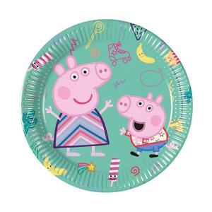 Talerzyki papierowe Peppa Pig, 20cm, 8szt - 2860732763