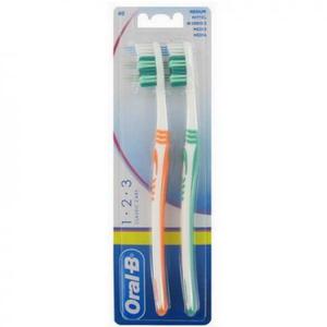 Oral- B 1-2-3 Twin Toothbrush Szczoteczka do Zbów 2 szt.